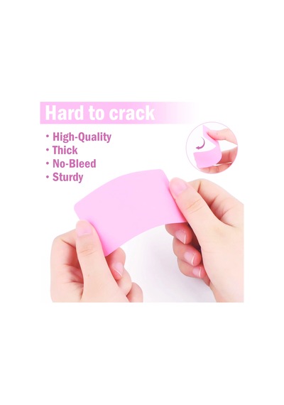 Boş Kelime Kartları 5x8 Cm - 50 Adet Oval Kenarlı Tabu & Not Kartları - Mavi Çok Renkli