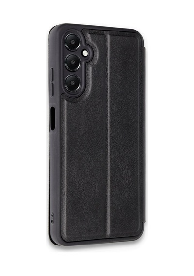 Samsung Galaxy Uyumlu-  A15 4g Kılıf Flip Cover - Siyah Düz Renkli