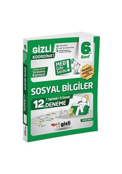 Gizli Yayınları 6. Sınıf Sosyal Bilgiler 12'li Deneme-meb Gibi Sordu