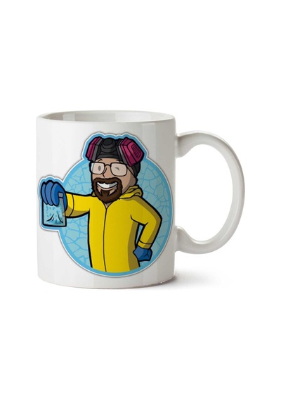 Breaking Bad Vault Boy.png İki Tarafı Baskılı Kupa Bardak Çok Renkli