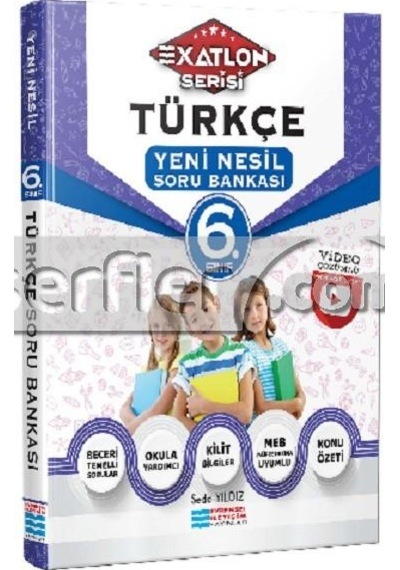 6.Sınıf Türkçe Video Çözümlü Soru Bankası - Seda Yıldız - Evrensel İletişim Yayınları