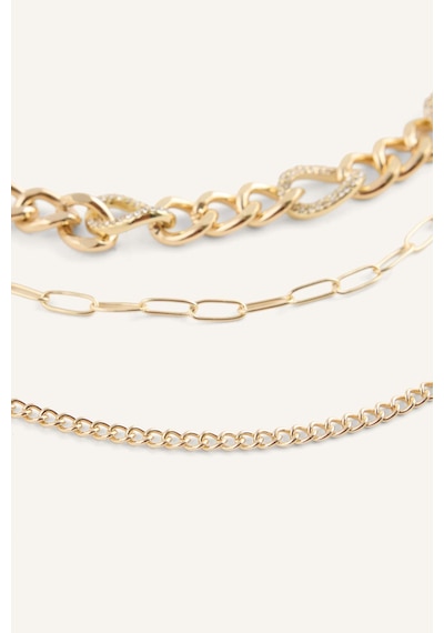 Defacto Kadın 3lü Kolye H3612axnsgd1 Gold