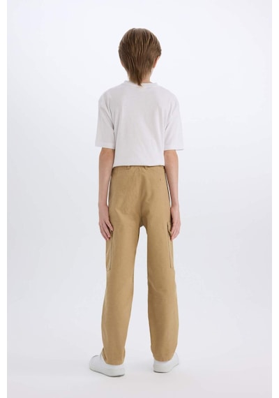 DeFacto Erkek Çocuk Loose Fit Standart Paça Gabardin Pantolon D3406A825SPBG739