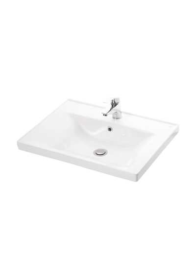Çuha Banyo Dolabı Takımı 65Cm Panjur Balon Kapak Renkli Panel Beyaz