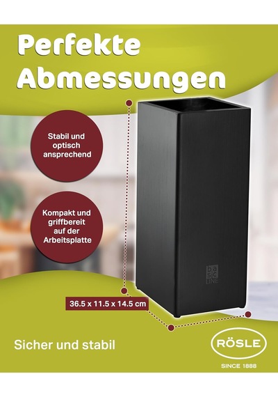 Rösle Basic Line Bıçak Seti 6 Parça 13755 - Bambu Fırçalı Stant Diğer