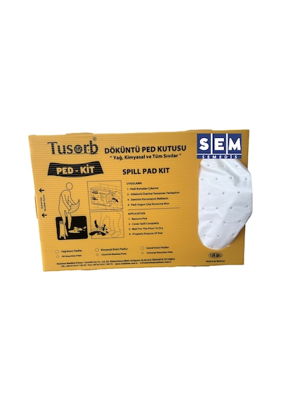 PED-KİT YAĞ VE KİMYASAL DÖKÜNTÜ TEMİZLEME PED 20'li  ( renk: bey