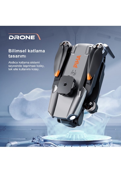 Piha S119 Drone Fırçasız Motor 2 Batarya & 30 Dakika Uçuş 1080P HD Kamera Engelden Kaçınma