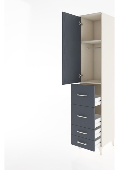 Hyperion Dolap 2 Raflı 4 Çekmeceli Tek Askılı 44x44x221 Aytaş... Aytaşı