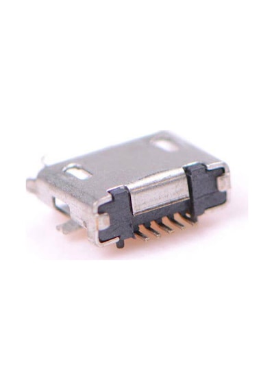 Koodmax-Micro Mikro Usb 5 Pin B Tipi Dişi Şase Konnektör Lehim Tipi 10'Lu