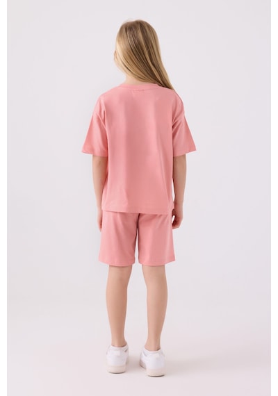 U.S. Polo Assn. U.s. Polo Assn Kız Çocuk Pembe Bermuda Takım 5274-43847 Pembe