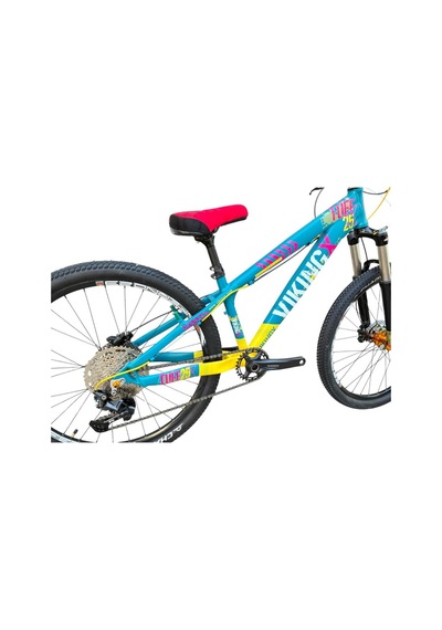Vikingx Tuff X-25 Dirt Jump Bisiklet Yeşil-sarı Pt315 Siyah