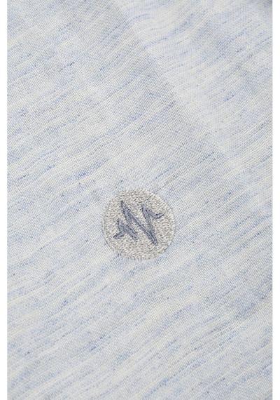 Rizzup Mavi Slim Fit Çizgili %100 Pamuk Erkek Gömlek Nefes Alan Şık Günlük Gömlek 2602626