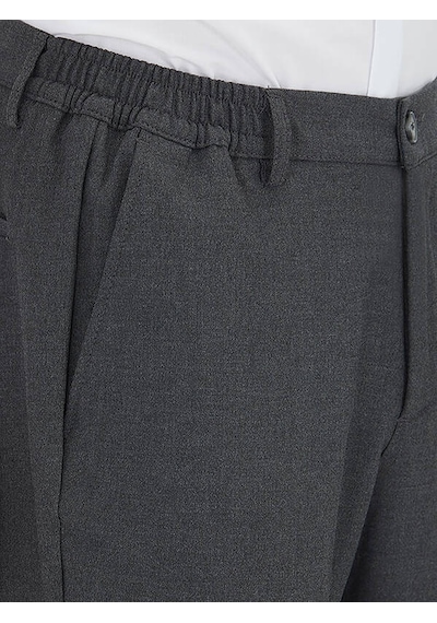 Kip Antrasit Düz Dokuma Jogging Fit Casual Pantolon