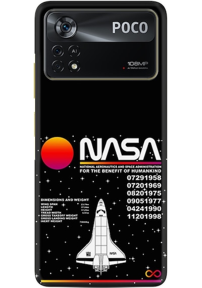 Xiaomi Poco X4 Pro 5G Kilif Resimli Silikon Nasa 2 1407 539121653