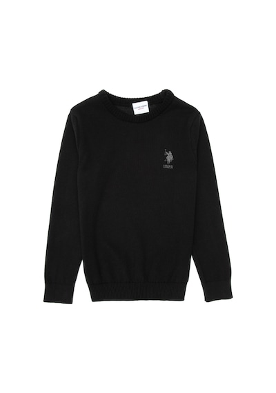 U.S. Polo Assn. Erkek Çocuk Siyah Basic Kazak 50307845-VR046