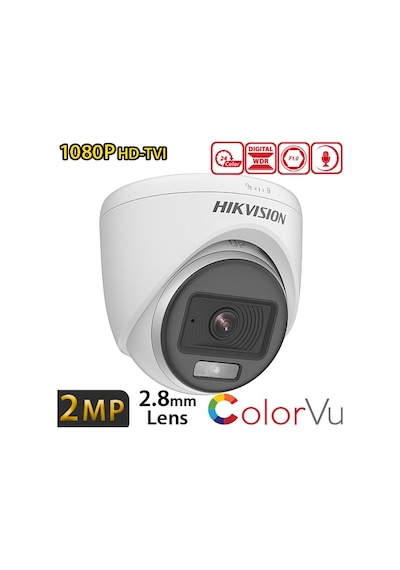 Hikvision Ds-2ce70df0t-pf 2mp 2.8mm Gece Gör.1080p Hd-tvı Colorvu Plastik Dome-20mt.kamera Kopya 93968539 Hikvision Ds-2ce70df0t-pf 2mp 2.8mm Gece Gör.1080p Hd-tvı Colorvu Plastik Dome-20mt.kamera Kopya 93968539