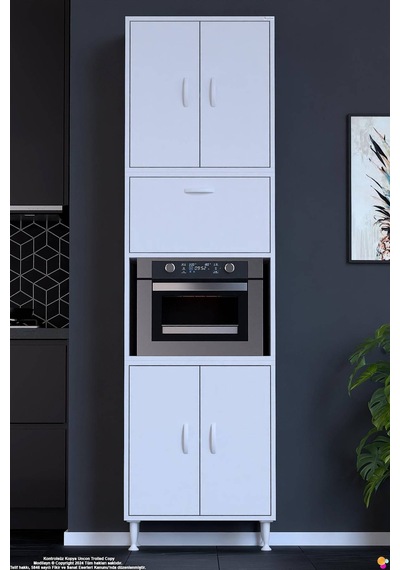 Işıl 60 Cm Mikrodalga/fırın Dolabı Kapaklı Orta Bölmeli Çok Amaçlı Kiler Banyo Dolabı 60x213x32 Cm Beyaz Işıl 60 Cm Mikrodalga/fırın Dolabı Kapaklı Orta Bölmeli Çok Amaçlı Kiler Banyo Dolabı 60x213x32 Cm Beyaz