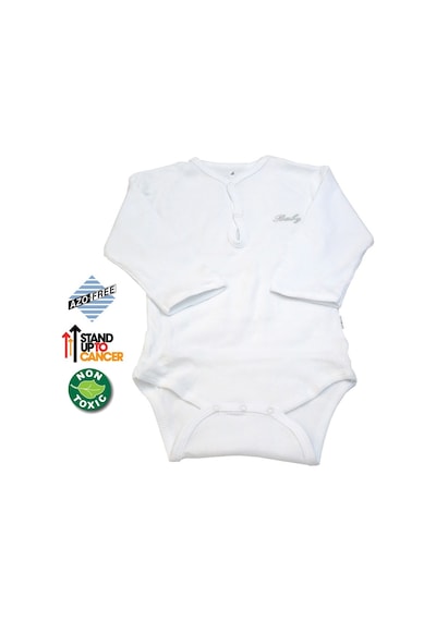 Sema Baby Uzun Kol Kaşkorse Badi (Body) - Beyaz 0-6 Ay Beyaz