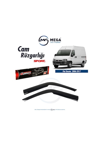 Fiat Ducato 2006-2017 Cam Rüzgarlık Mugen Tip Sunplex