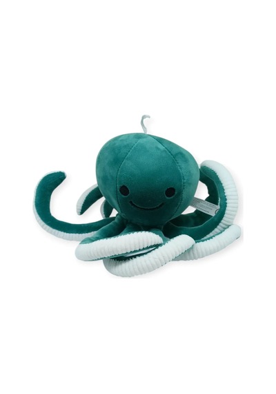 Peluş Sevimli Ahtapot 30 Cm - Yeşil