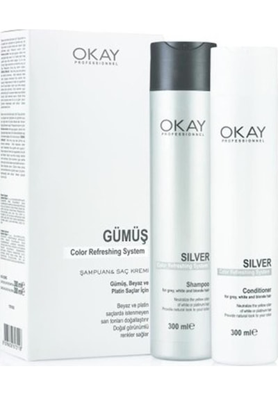 Okay Professionnel Color Refreshing System Gümüş Şampuan & Krem Set