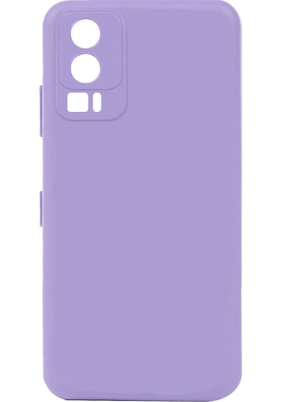 Noktaks - General Mobile Uyumlu General Mobile Gm 23 - Kılıf Mat Soft Esnek Biye Silikon - Lila T26931 Lila