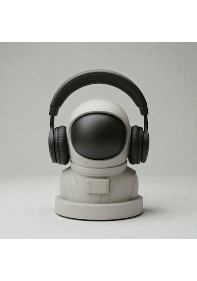Happy3dworld Astronot Figürlü Kulaklık Standı, 3d Baskı Gaming Masaüstü Dekor