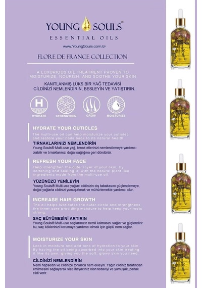 Tr Aromatherapy High Vibration Multi Use Yüksek Titreşim Yüz Saç Tırnak & Vücut Bakım Kuru Yağ 100 Ml