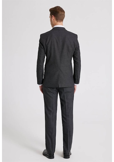 D's Damat Ds Damat Slim Fit Antrasit Armürlü Mono Yaka Tek Yırtmaçlı Astarlı Takim Elbise Kombinli 8HFY5ORTKMBN1 Antrasit