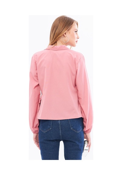 Armonika Kadın Açık Pembe Yakalı Kruvaze Bluz Arm-22y024025