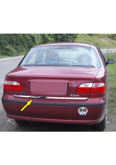 Fiat Albea Formlu Krom Bagaj Alt Çıta 2002-2011 Paslanmaz Çelik N11.5308