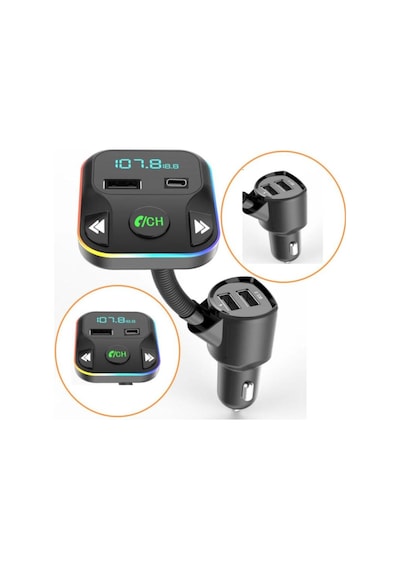 G12 Pd Şarj Özellikli Dijital Göstergeli Bluetooth Fm Transmitter