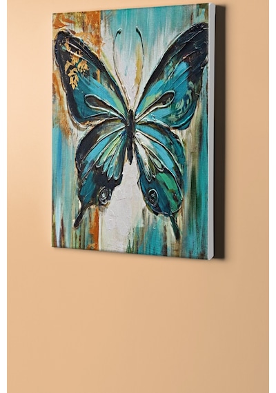 Webstyle Sayılarla Boyama Seti Kasnaklı Mavi Kelebeğin Uyanışı 50 X 65 Cm