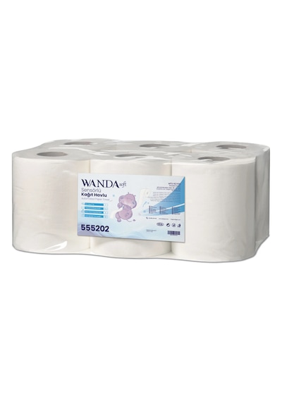 Sensörlü Hareketli Kağıt Havlu 6'lı Paket 3 Kg - 2 Katlı, 21cm Yaprak Eni - 50m Rulo