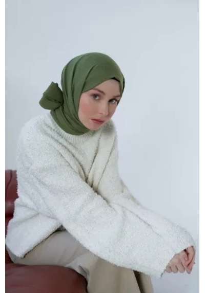 Modakaşmir Neo Pamuk Şal Haki Renk