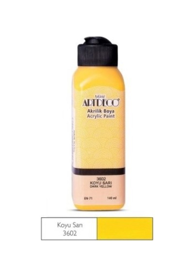 Akrılık Boya Artdeco Koyu Sarı 140Ml. 3602