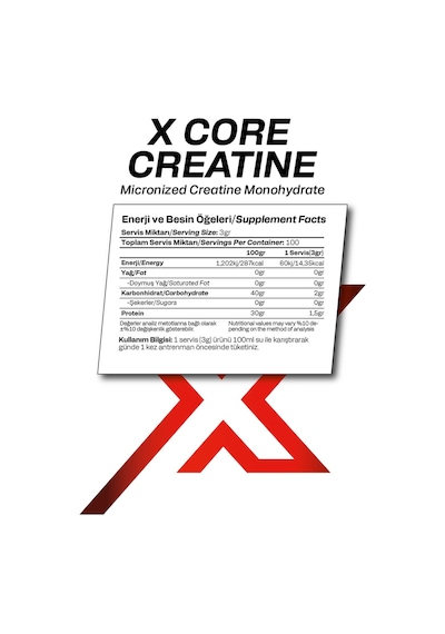 Kreatin 300 Gr 100 Servis Aromasız 200 Mesh Mikronize Creatine Monohidrat