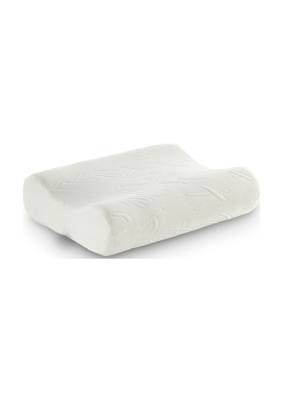 Rudu Japon Yastık Kılıfı Çift Taraflı Visco Visko 51x41x13-11cm Beyaz