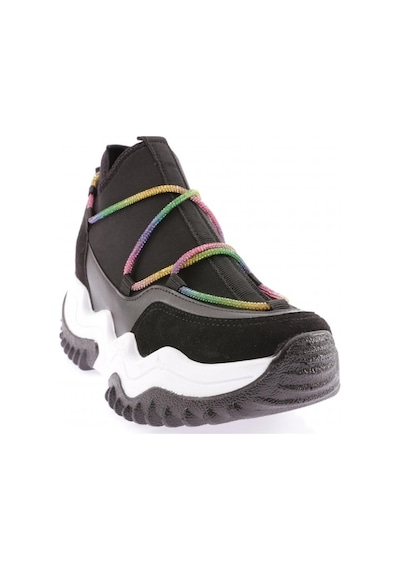 Dgn Z94 23y Kadin Mega Kalin Taban Simli İp Detayli Sneakers Ayakkabi Z94-1720-R1534 Siyah Dgn Z94 23y Kadin Mega Kalin Taban Simli İp Detayli Sneakers Ayakkabi Z94-1720-R1534 Siyah