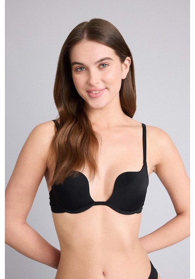 Defacto Kaplı Yarım Dolgulu Balenli Bra D0812ax26spbk81 Siyah-bk81