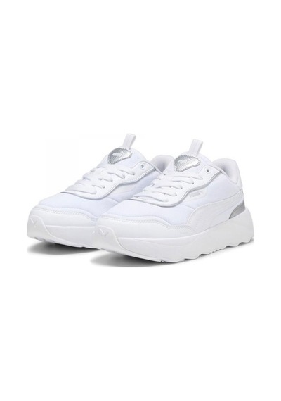 Puma Runtamed Platform Metallics 393375 02 Kadın Yürüyüş Ve Koşu Ayakkabısı Beyaz Gümüş 36-40 001