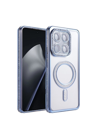 Xiaomi Mi 15t Pro Uyumlu Joke Simli Magneticsafe Kılıf - Mavi