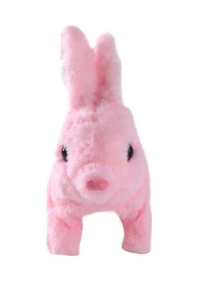 Pilli Peluş Tavşan - Pembe