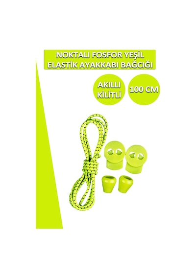 Dopar Lucky Akıllı Kilitli Elastik Noktalı Ayakkabı Bağcık 100 Cm 001