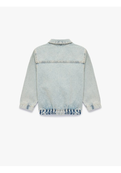 Koton Uzun Kollu Cepli Pamuklu Oversize Kapşonlu Denim Ceket Açık İndigo 6skb20001td Açık İndigo Koton Uzun Kollu Cepli Pamuklu Oversize Kapşonlu Denim Ceket Açık İndigo 6skb20001td Açık İndigo