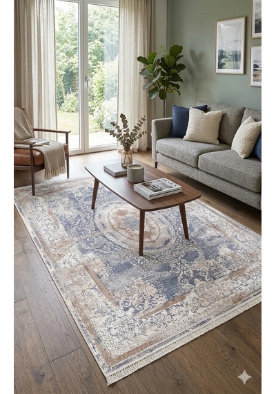 Padişah Halı 160x230 Santo Koleksiyonu 31881-035 Mavi
