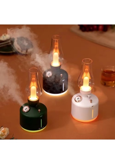 Çeşithane Vintage Lamba Aroma Difüzör Ultrasonik Hava Nemlendirici Led Işıklı