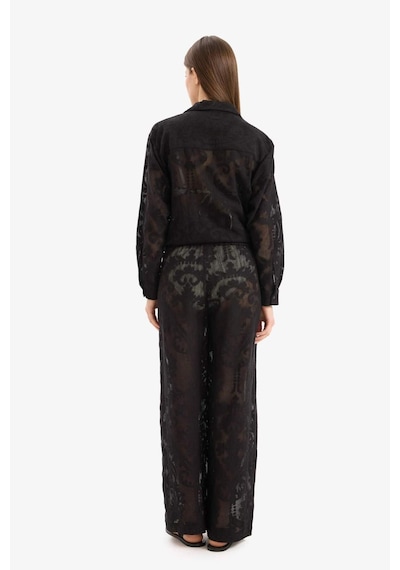 Defacto Dantelli Esnek Belli Beyaz Plaj Pantolonu-fall İn Love D9767ax25smbk27 Siyah