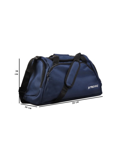 Strong Bag Unisex Ayakkabı Bölmeli Spor Ve Antrenman Çantası , Geniş Bavul Seyahat Çantası, Fitness El Çantası Yn03 Lacivert