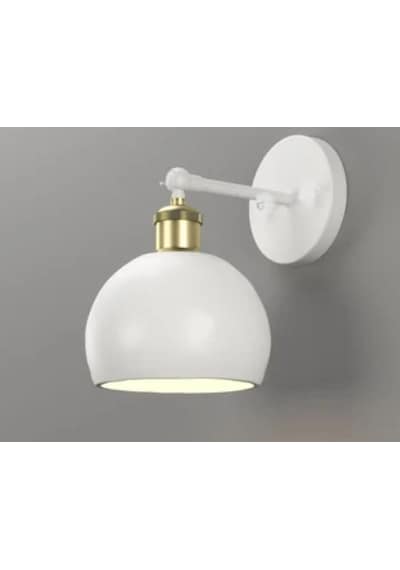 Riolight Retro,rustik,vintage Mafsallı Beyaz Hareketli Başlık Tek Beyaz